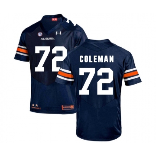 Auburn Tigers 72 Shon Coleman Navy College Football Jersey - Ujersey
