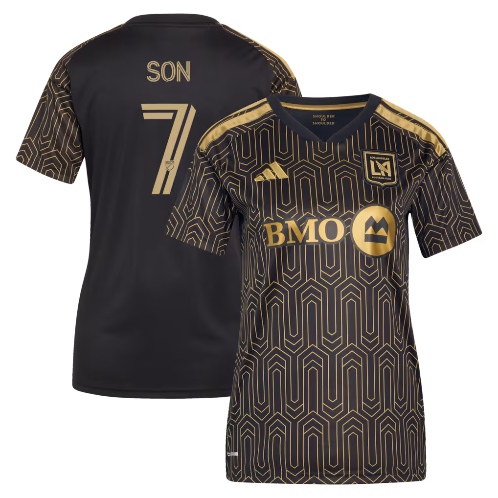 Women's LAFC Son Heung-Min adidas Black 2026 Primary Kit Replica Jersey - Ujersey NHL