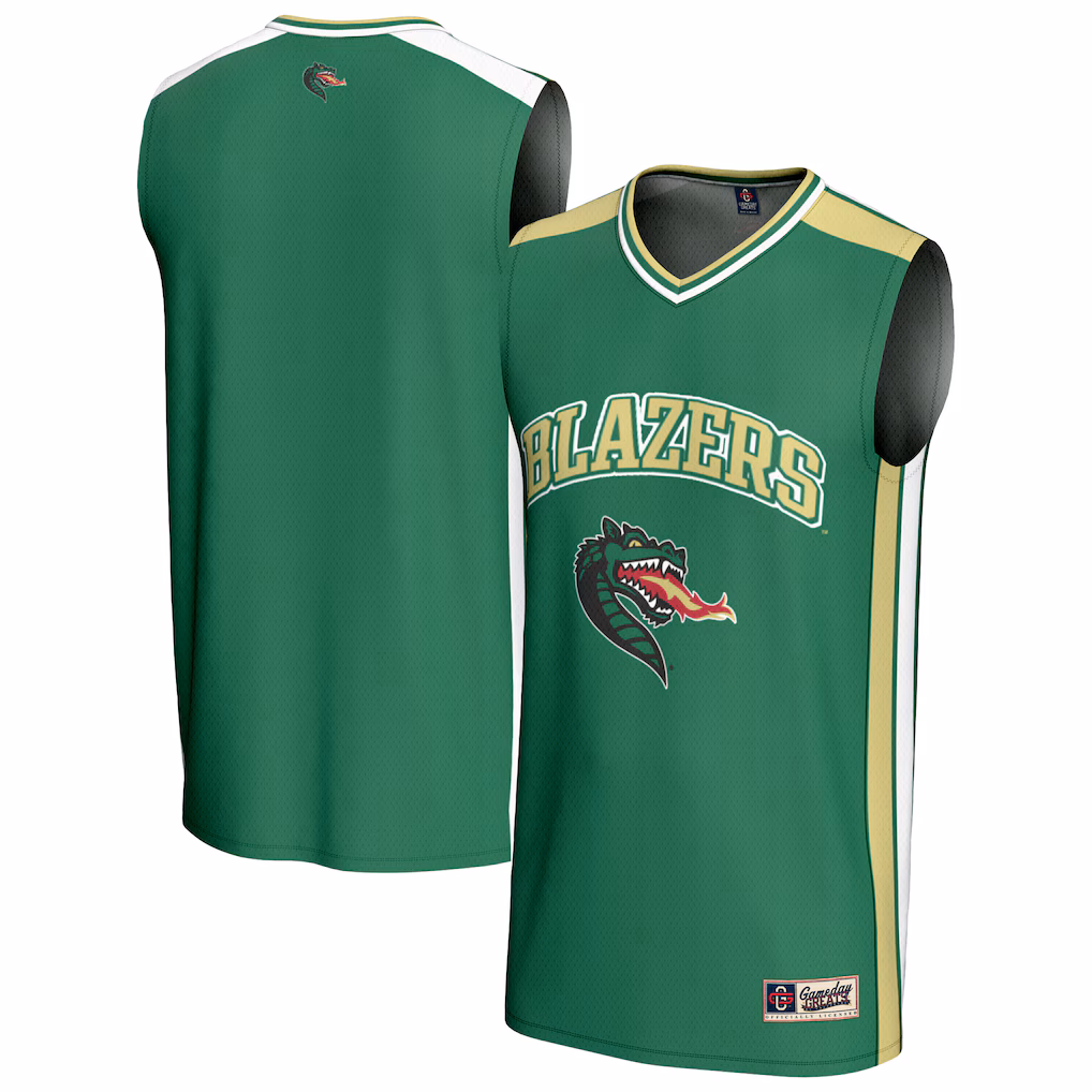 Youth GameDay Greats Green UAB Blazers Basketball Jersey - Ujersey Shop