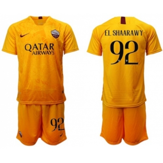 Roma #92 El Shaarawy Third Soccer Club Jersey