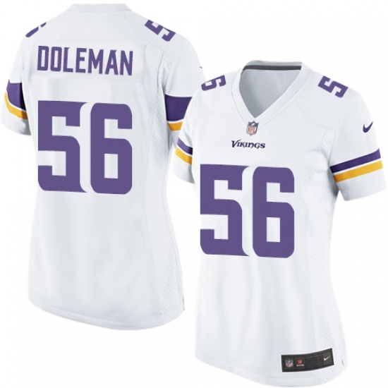 Women's Nike Minnesota Vikings #56 Chris Doleman Game White NFL Jersey - Ujersey