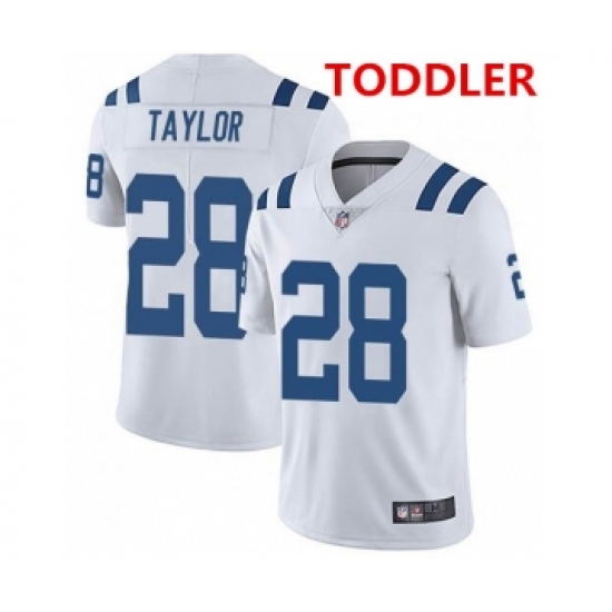 Toddler indianapolis colts #28 jonathan taylor white stitched nike jersey - Ujersey