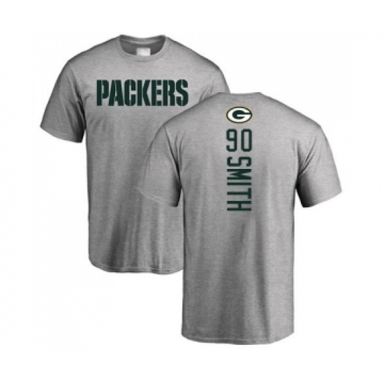 Football Green Bay Packers #90 Za'Darius Smith Ash Backer T-Shirt - Ujersey