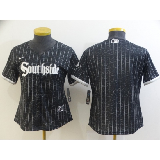 Women's Nike Chicago White Sox Blank Black Alternate Jersey - Ujersey
