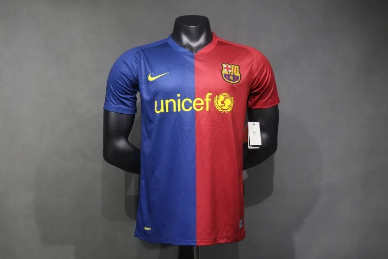 Barcelona Retro Jersey Home Soccer Shirt 2008-09 - Ujersey NHL