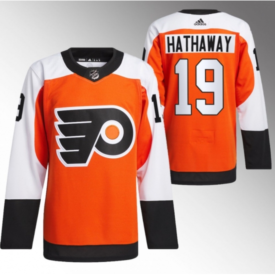 Men's Philadelphia Flyers #19 Garnet Hathaway 2023-24 Orange Stitched Jersey - Ujersey