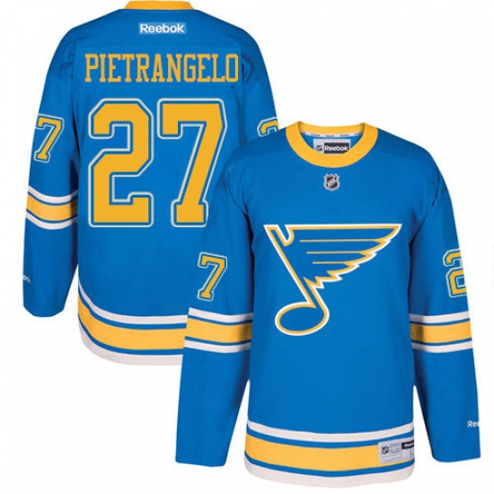 Youth Reebok St. Louis Blues #27 Alex Pietrangelo Authentic Blue 2017 Winter Classic NHL Jersey - Ujersey