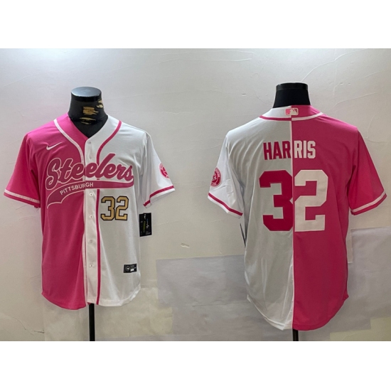 Men's Pittsburgh Steelers #32 Franco Harris Franco Harris Franco Harris 2024 Arctic Red White Salute To Service Stitched Baseball Jersey - Ujersey