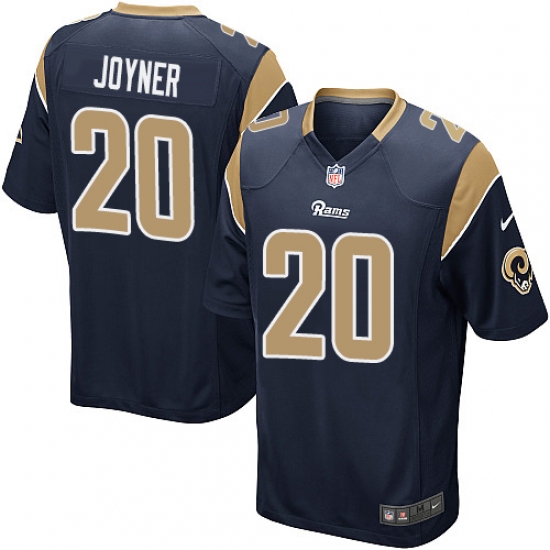 Men's Nike Los Angeles Rams #20 Lamarcus Joyner Game Navy Blue Team Color NFL Jersey - Ujersey