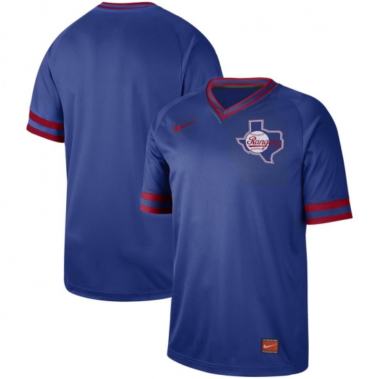 Men's Nike Texas Rangers Blank Cooperstown Collection Legend V-Neck Jersey Royal - Ujersey