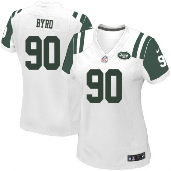 Women's Nike New York Jets #90 Dennis Byrd Game White NFL Jersey - Ujersey