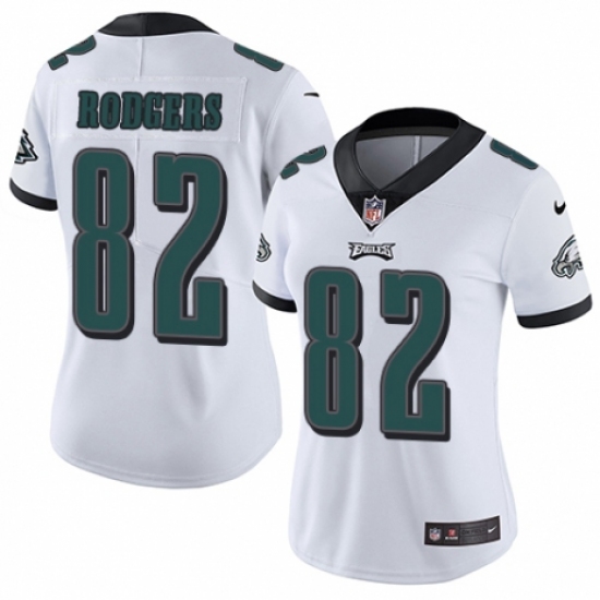 Women's Nike Philadelphia Eagles #82 Richard Rodgers White Vapor Untouchable Limited Player NFL Jersey - Ujersey