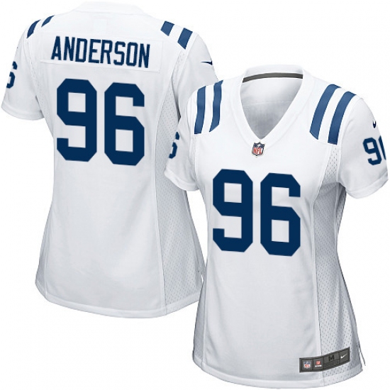 Women's Nike Indianapolis Colts #96 Henry Anderson Game White NFL Jersey - Ujersey