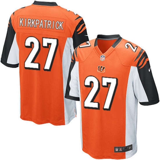 Men's Nike Cincinnati Bengals #27 Dre Kirkpatrick Game Orange Alternate NFL Jersey - Ujersey