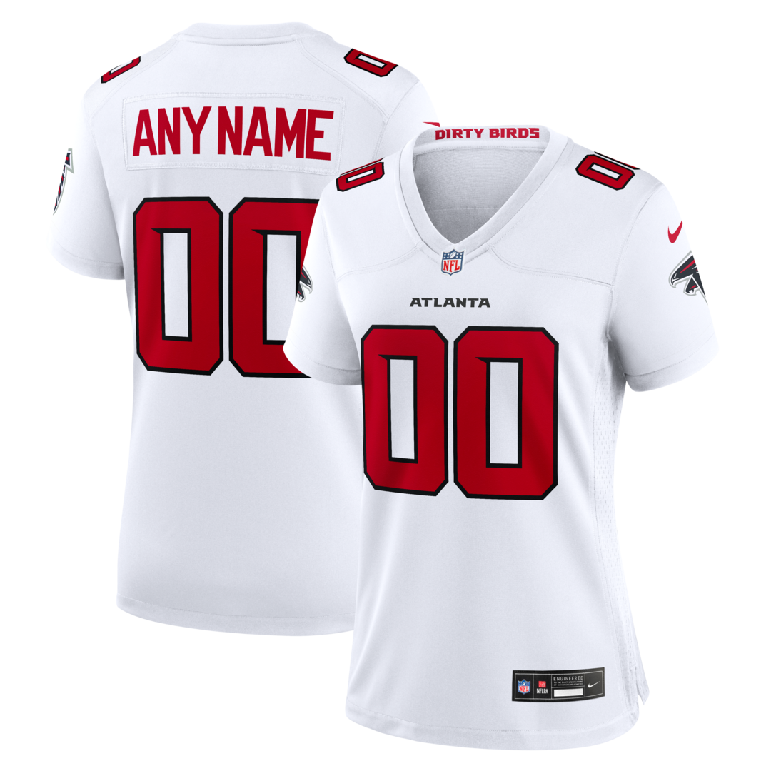 Women's Atlanta Falcons Nike White Custom Game Jersey - U-jersey