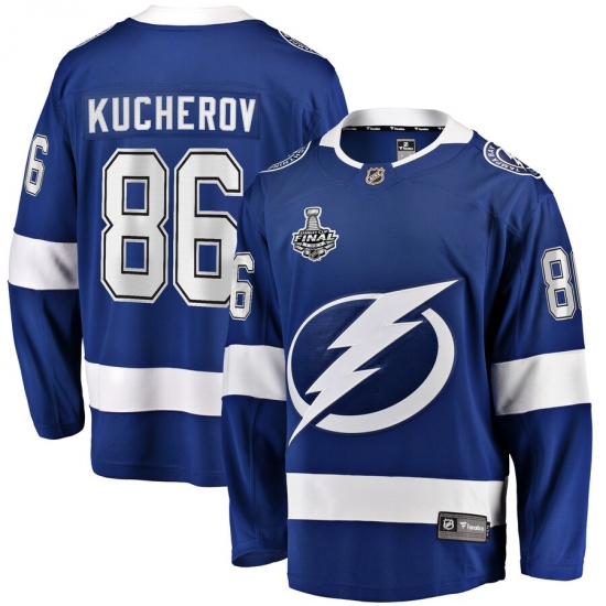 Youth Tampa Bay Lightning #86 Nikita Kucherov Fanatics Branded Blue 2020 Stanley Cup Final Bound Home Player Breakaway Jersey - Ujersey