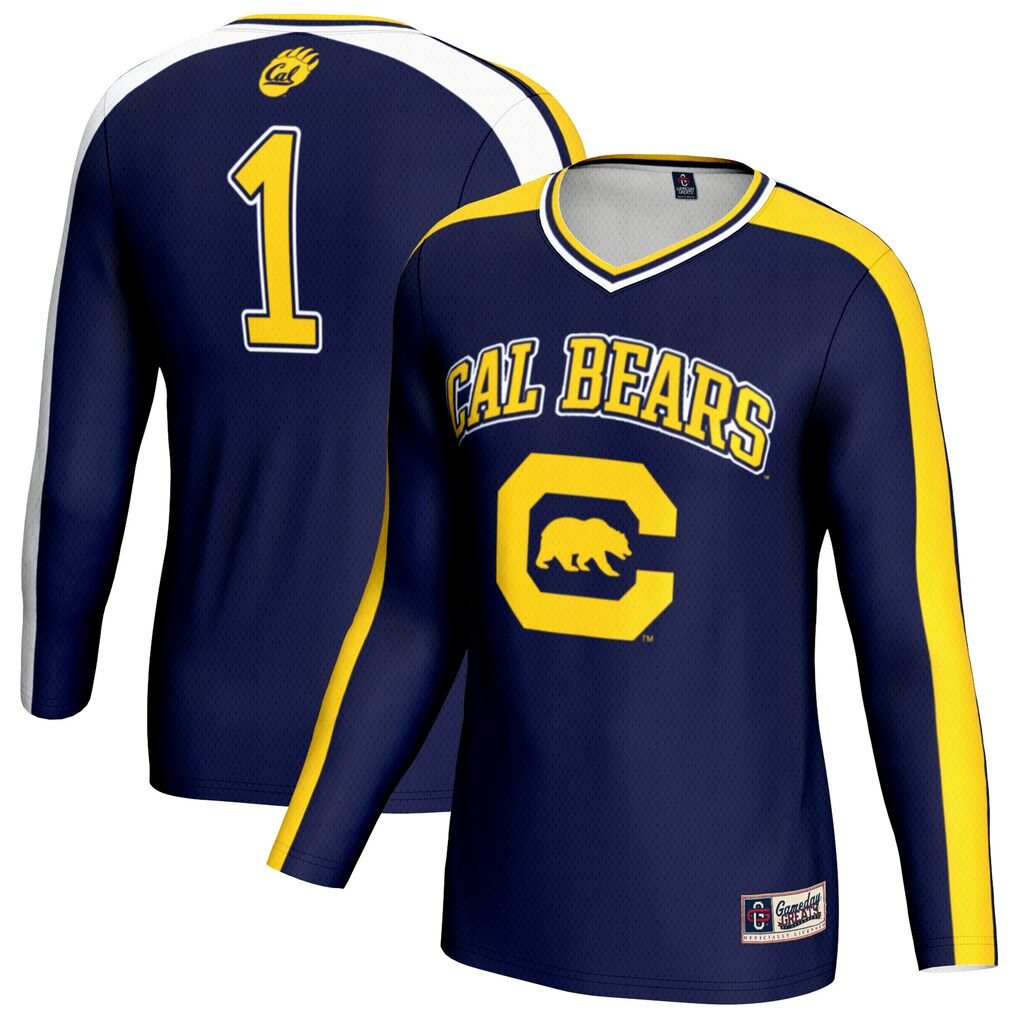 Unisex GameDay Greats Navy Cal Bears #1 Lightweight Volleyball Fashion Jersey - U-jersey