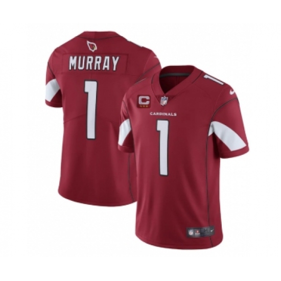 Men's Arizona Cardinals #1 Kyler Murray Red 3-star C Patch apor Untouchable Limited Stitched NFL Jersey