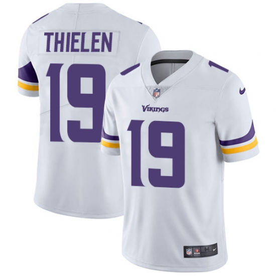 Youth Nike Minnesota Vikings #19 Adam Thielen White Vapor Untouchable Limited Player NFL Jersey - Ujersey
