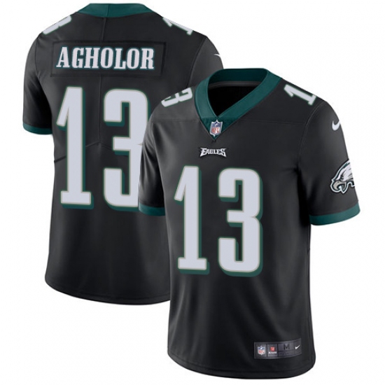 Youth Nike Philadelphia Eagles #13 Nelson Agholor Black Alternate Vapor Untouchable Limited Player NFL Jersey - Ujersey