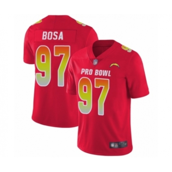 Men's Los Angeles Chargers #97 Joey Bosa Limited Red 2018 Pro Bowl Football Jersey - Ujersey