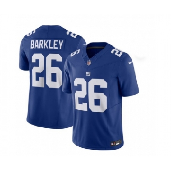 Men's Nike New York Giants #26 Saquon Barkley Blue 2023 F.U.S.E. Vapor Untouchable Limited Stitched Jersey - Ujersey