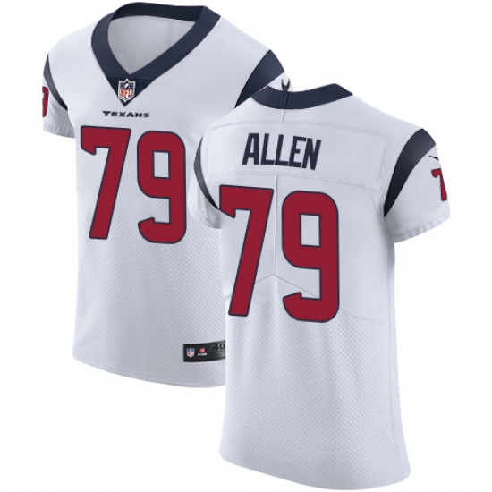 Men's Nike Houston Texans #79 Jeff Allen White Vapor Untouchable Elite Player NFL Jersey - Ujersey