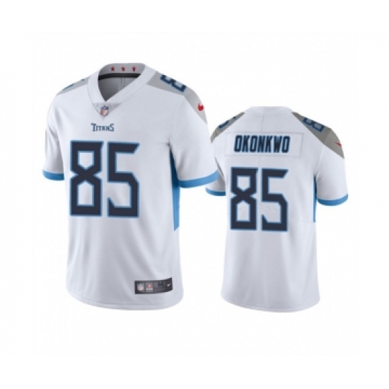 Men's Tennessee Titans #85 Chig Okonkwo White Vapor Untouchable Stitched Jersey - Ujersey