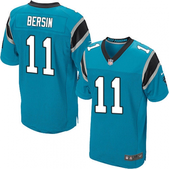 Men's Nike Carolina Panthers #11 Brenton Bersin Elite Blue Alternate NFL Jersey - Ujersey