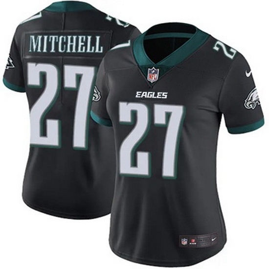Women Philadelphia Eagles #27 Quinyon Mitchell Black F U S E Stitched NFL Jersey - Ujersey