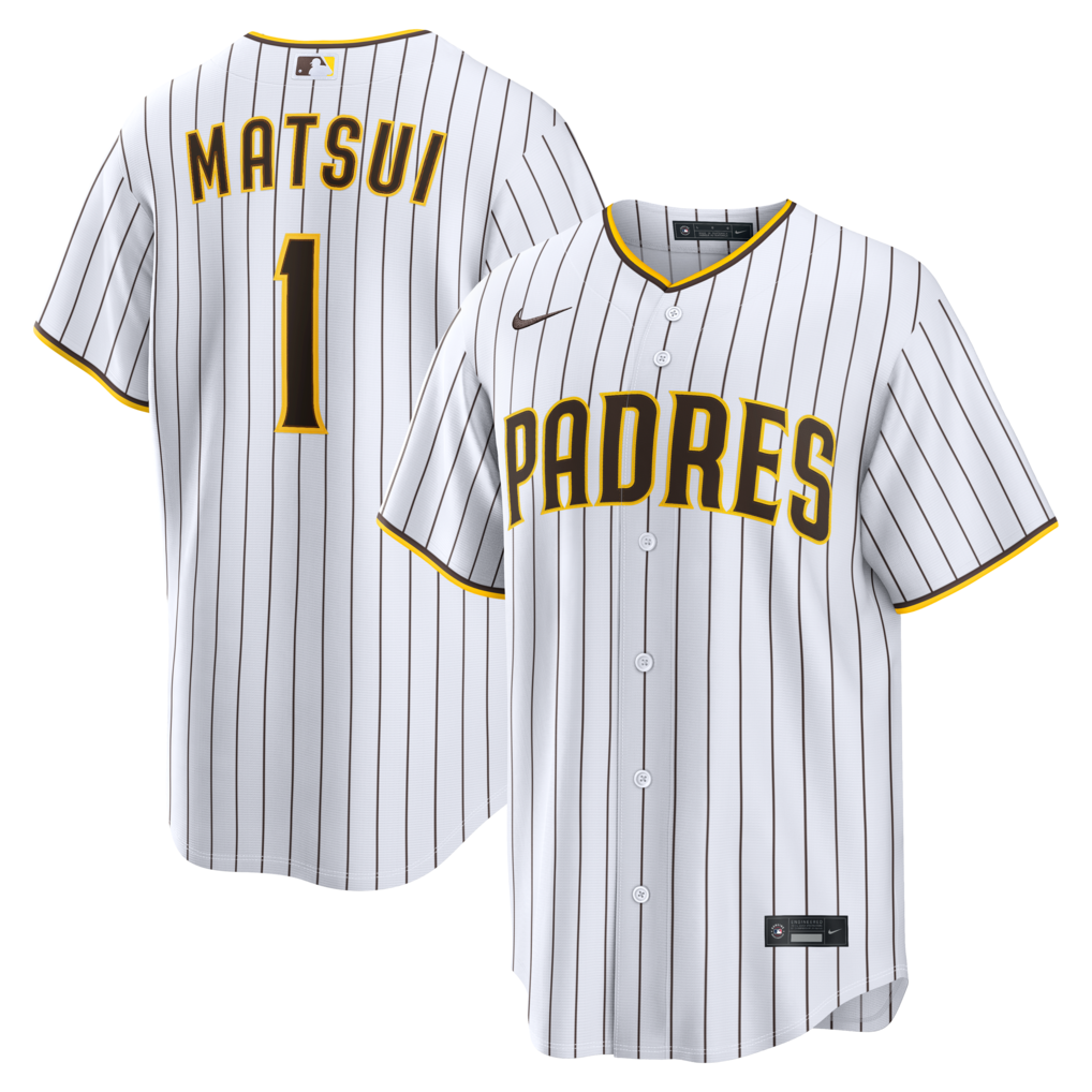 Men's San Diego Padres Yuki Matsui Nike White Home Replica Jersey - Ujersey