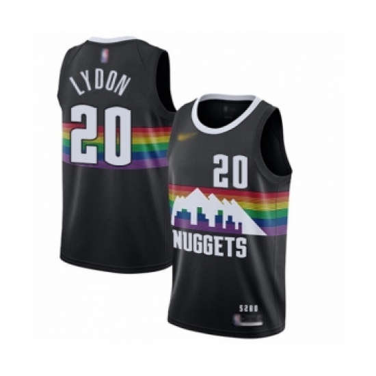 Youth Denver Nuggets #20 Tyler Lydon Swingman Black Basketball Jersey - 2019 20 City Edition - Ujersey