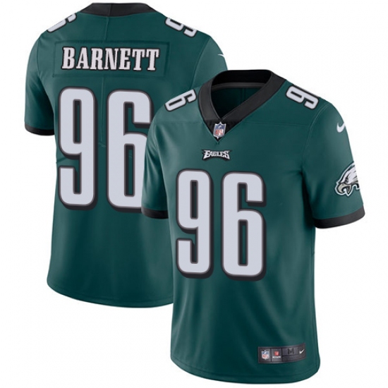 Youth Nike Philadelphia Eagles #96 Derek Barnett Midnight Green Team Color Vapor Untouchable Limited Player NFL Jersey - Ujersey