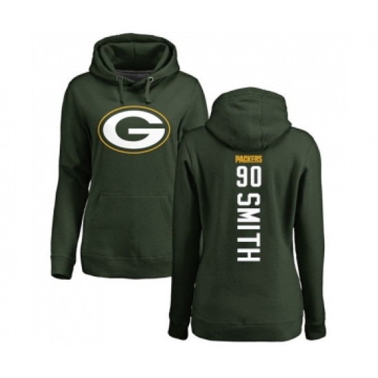 Football Women's Green Bay Packers #90 Za'Darius Smith Green Backer Hoodie - Ujersey