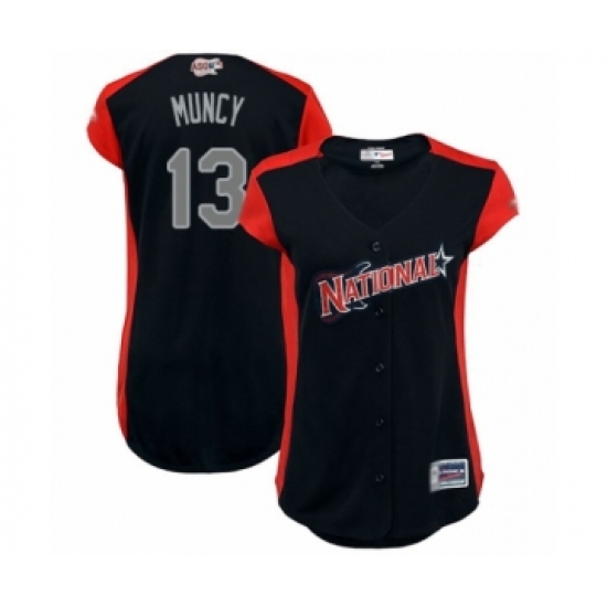 Women's Los Angeles Dodgers #13 Max Muncy Authentic Navy Blue National League 2019 Baseball All-Star Jersey - Ujersey
