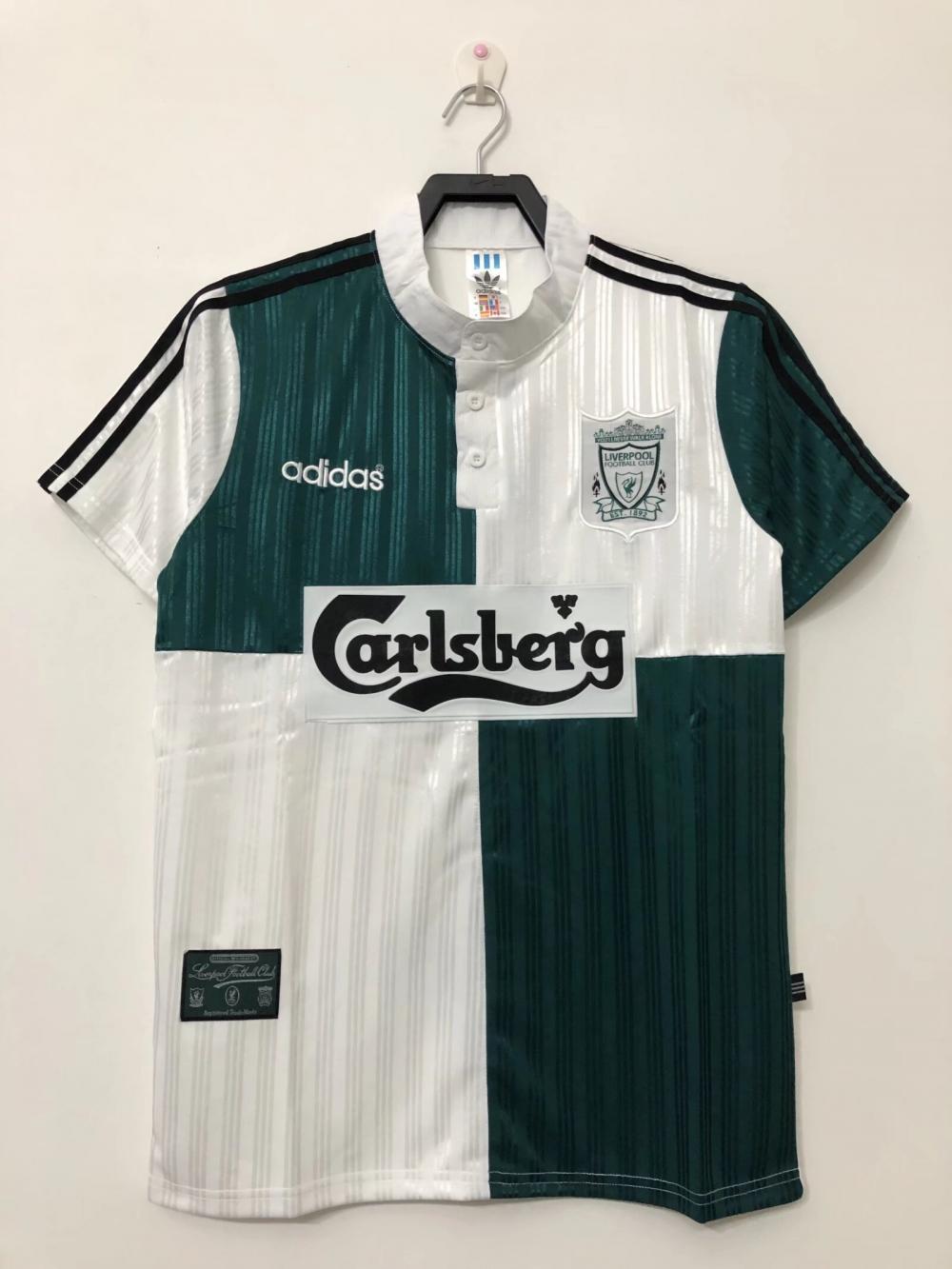 Liverpool Retro Football Jersey Away Custom Shirt 1995/96 - ujerseystore