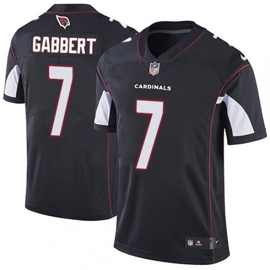 Men's Nike Arizona Cardinals #7 Blaine Gabbert Black Alternate Vapor Untouchable Limited Player NFL Jersey - Ujersey