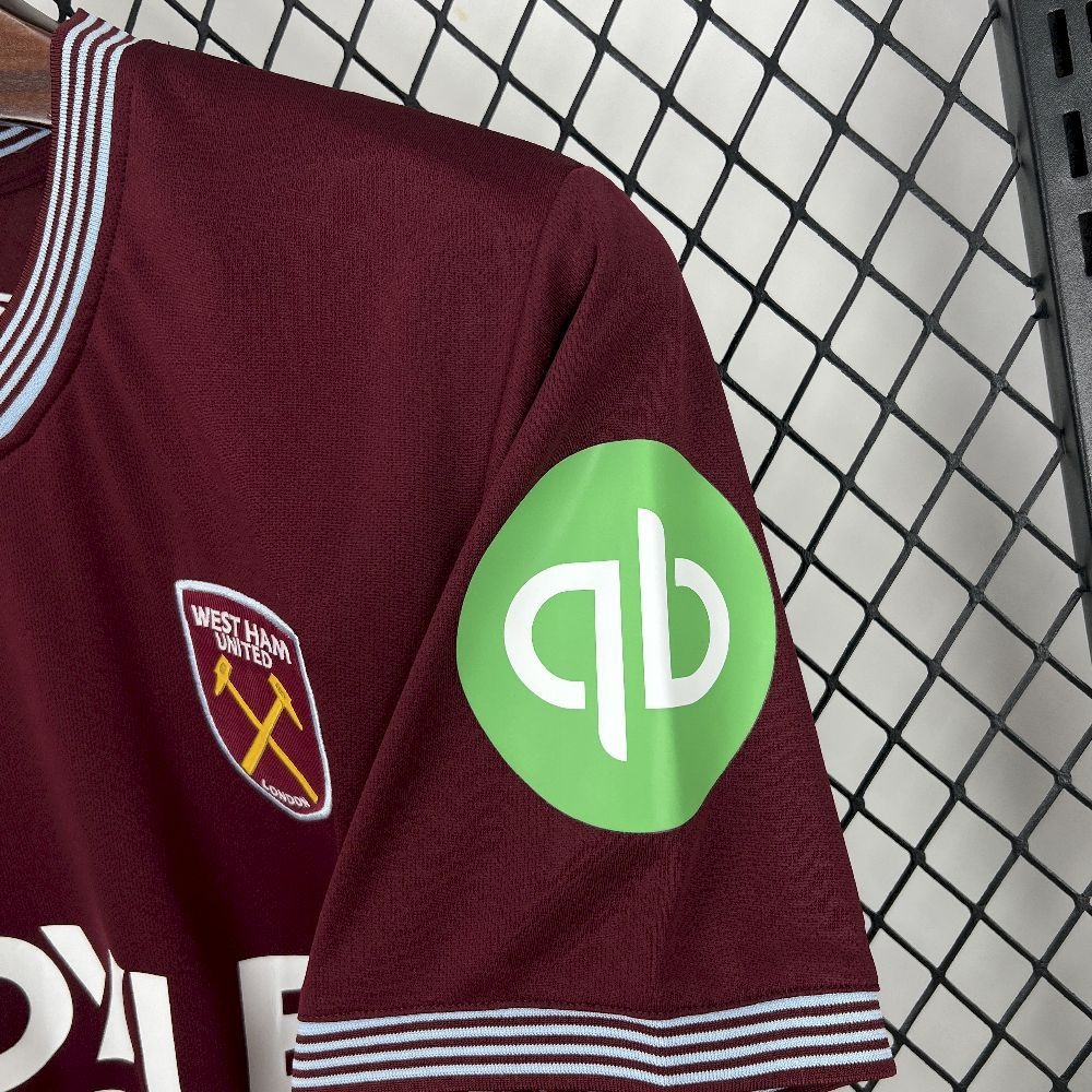 West Ham United Football Jersey Home Custom Shirt 2025-26 - ujerseystore