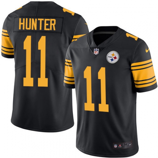 Youth Nike Pittsburgh Steelers #11 Justin Hunter Limited Black Rush Vapor Untouchable NFL Jersey - Ujersey