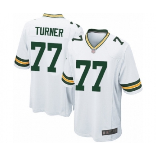 Men's Green Bay Packers #77 Billy Turner Game White Football Jersey - Ujersey