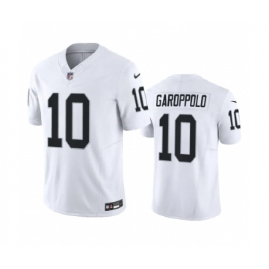 Men's Las Vegas Raiders #10 Jimmy Garoppolo White 2023 F.U.S.E Vapor Untouchable Stitched Football Jersey - Ujersey
