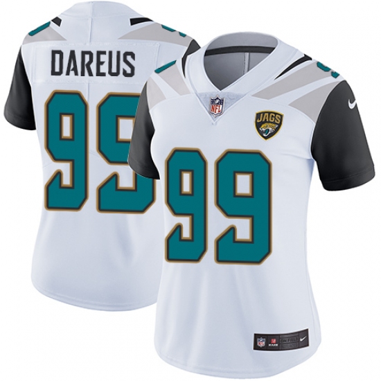 Women's Nike Jacksonville Jaguars #99 Marcell Dareus White Vapor Untouchable Elite Player NFL Jersey - Ujersey