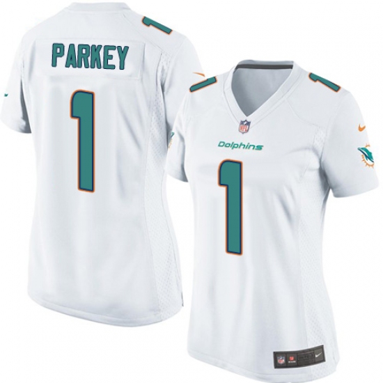 Women's Nike Miami Dolphins #1 Cody Parkey Game White NFL Jersey - Ujersey
