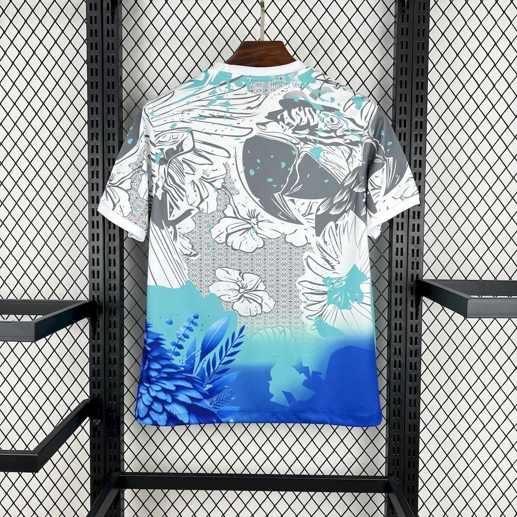 Brazil Soccer Jersey Blue Parrot Special Edition Custom Shirt 2025 - ujerseystore
