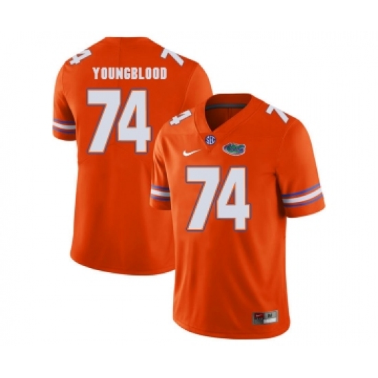 Florida Gators 74 Jack Youngblood Orange College Football Jersey - Ujersey