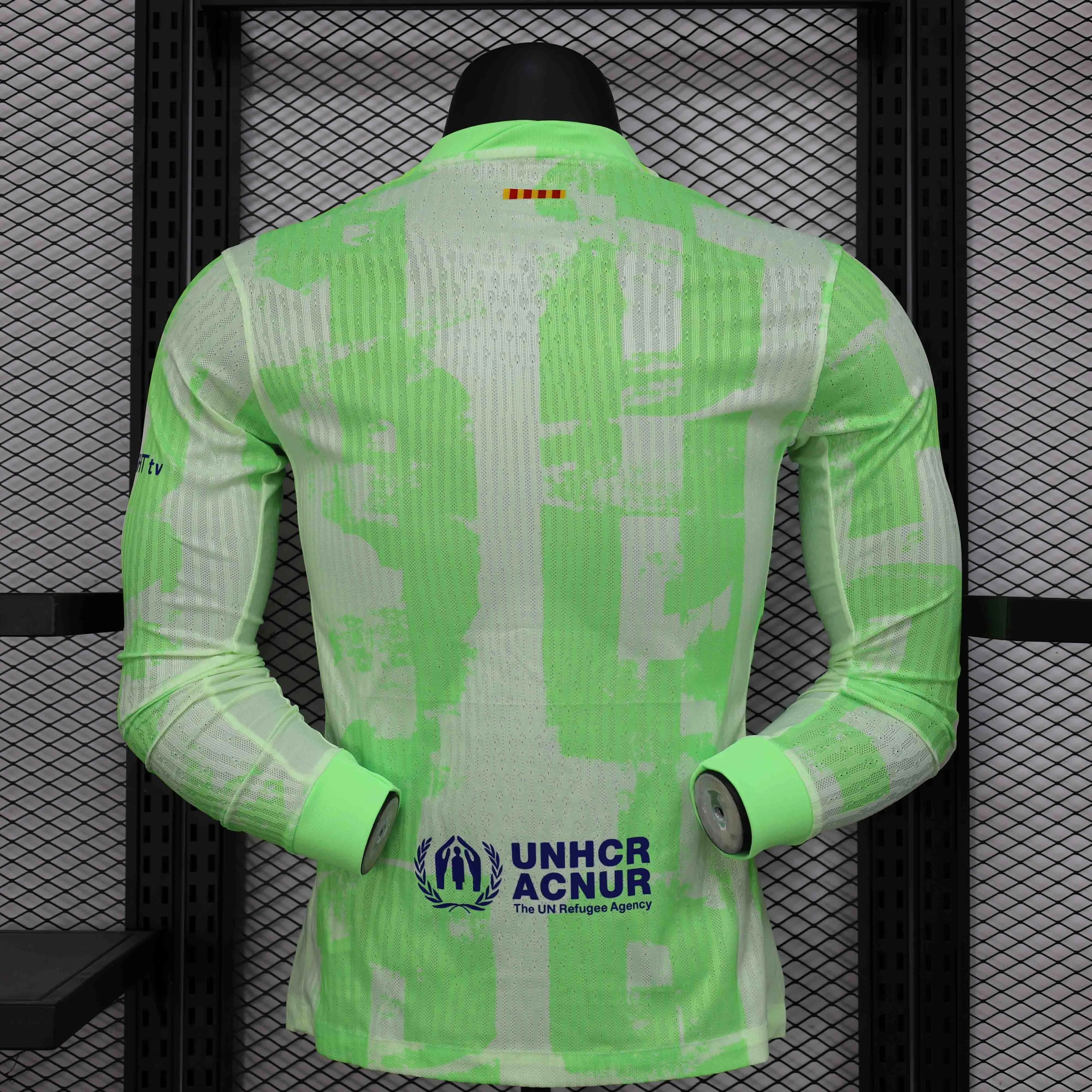 Soccer Jersey Barcelona Third Away Shirt Long Sleeve 2024/25 Spotify Logo Without Text - U-jersey