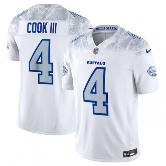 Youth Buffalo Bills #4 James Cook III White 2025 F.U.S.E. “Rivalries” Vapor Untouchable Stitched Football Jersey - Ujersey