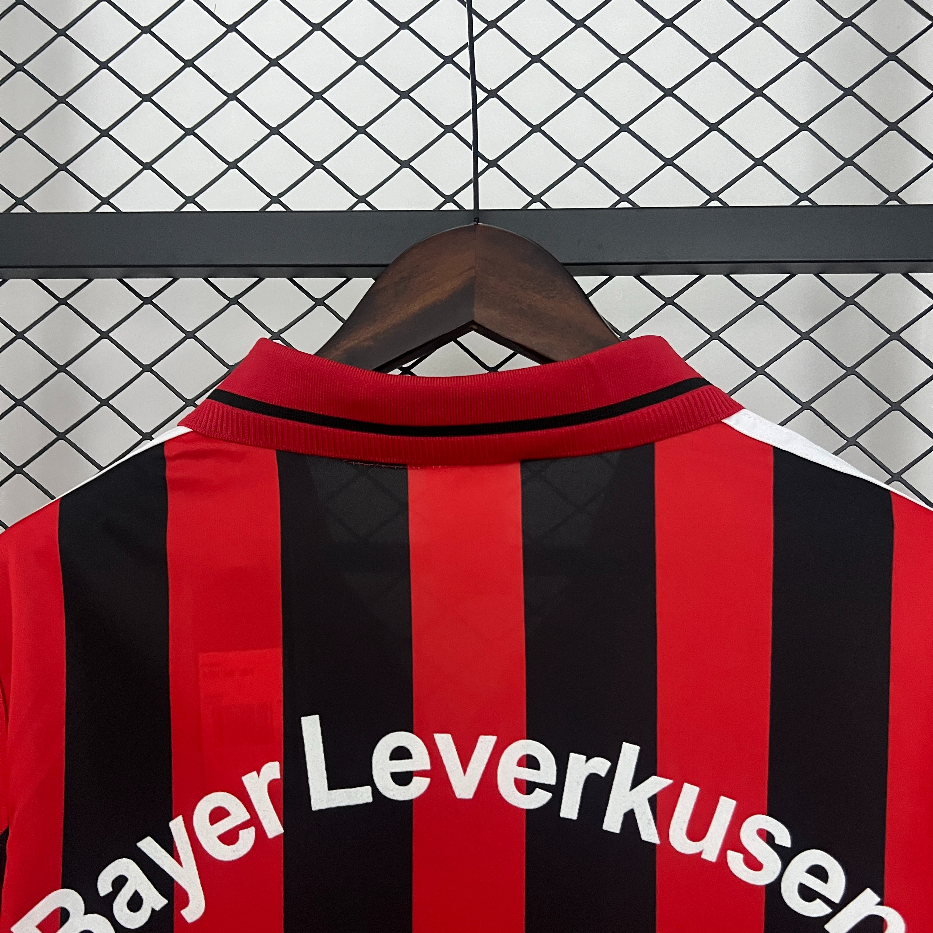 Bayer 04 Leverkusen Retro Soccer Jersey Home Custom Shirt 2001/02 - Ujersey