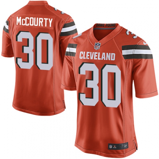 Men's Nike Cleveland Browns #30 Jason McCourty Game Orange Alternate NFL Jersey - Ujersey