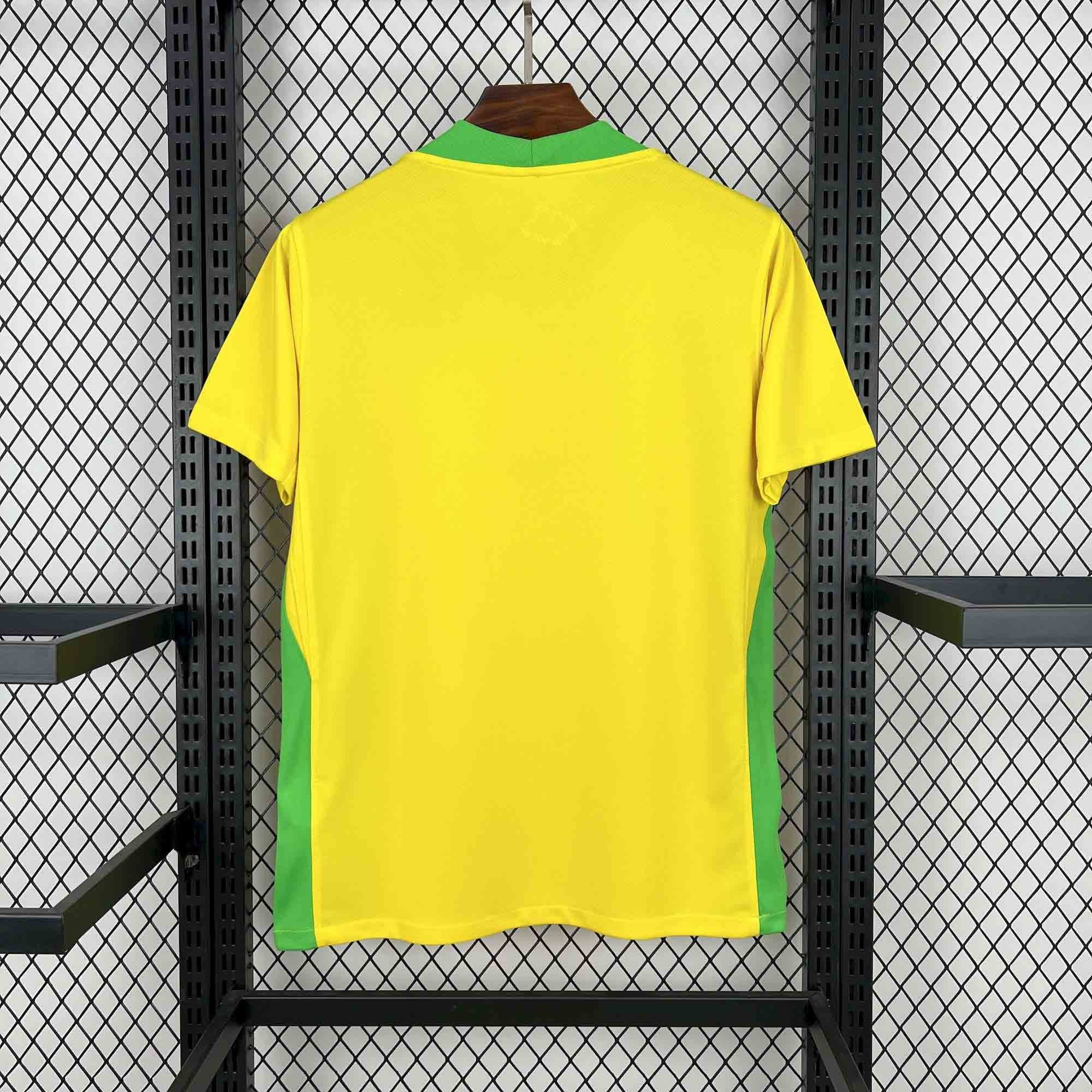 Brazil Soccer Jersey Home Custom Shirt 2025 - ujerseystore